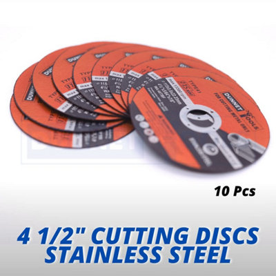 115 X 0.8mm Cutting Disc 10 x 115mm Metal Cutting Discs Air Tool Steel Angle Grinder - 5