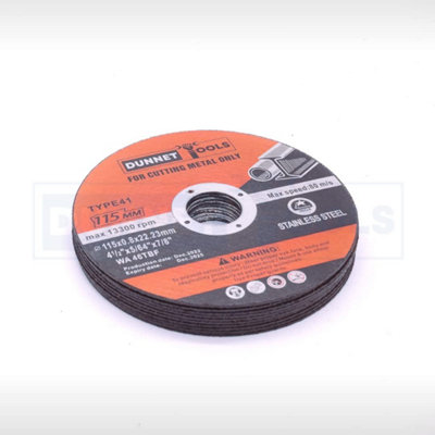 115 X 0.8mm Cutting Disc 10 x 115mm Metal Cutting Discs Air Tool Steel Angle Grinder - 6