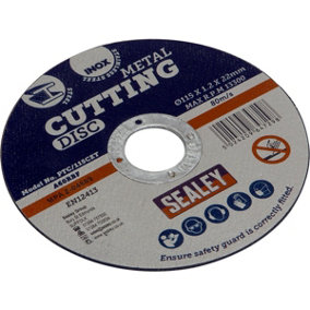 115 x 1.2mm Flat Metal Cutting Disc - 22mm Bore - Heavy Duty Angle Grinder Disc