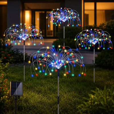  - Solar Stake LightsLed Outdoor Garden Path Lights4 Pack