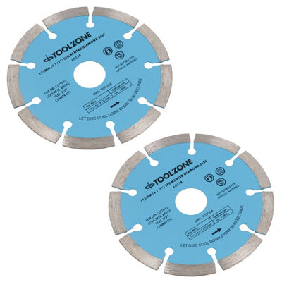 115mm 4-1/2in Segmented Diamond Cutting Disc Blade Stone Brick Angle ...
