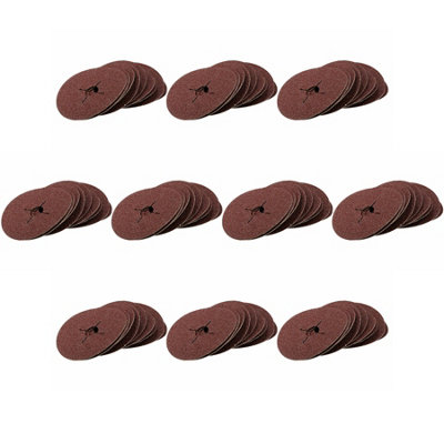 115mm 4.5in 36 Grit Coarse Fibre Sanding Abrasive Discs For Wood Metal 100pk