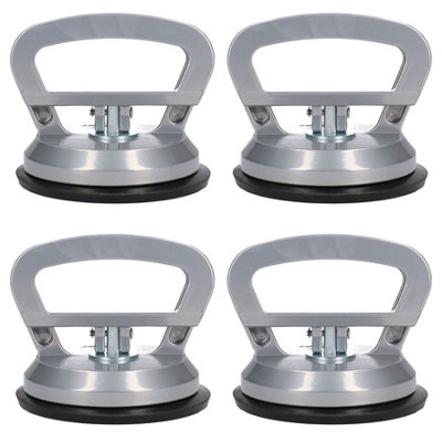 115mm Aluminium Suction Pad Cup Holder Lifting Glass Lifter Dent Puller 4 Pack