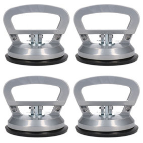 115mm Aluminium Suction Pad Cup Holder Lifting Glass Lifter Dent Puller 4 Pack