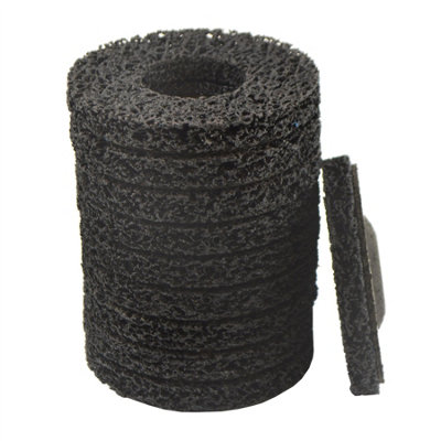 thumbnail image 2 of AB Tools 115mm Clean And Strip Disc – 10 Pack, Rust Paint Weld Spatter Removal, M14 Thread, 10000 RPM, Polyurethane Silicone Carbide 2 of 5