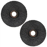 115mm Clean And Strip Disc Rust Paint Welding Spatter Removal Angle Grinder 2pk