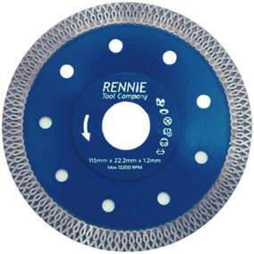 115mm Diamond Saw Blade Cutting Disc 1.2mm Super Thin Turbo Disk For Angle Grinder For Cutting Porcelain Tiles Ceramics ETC