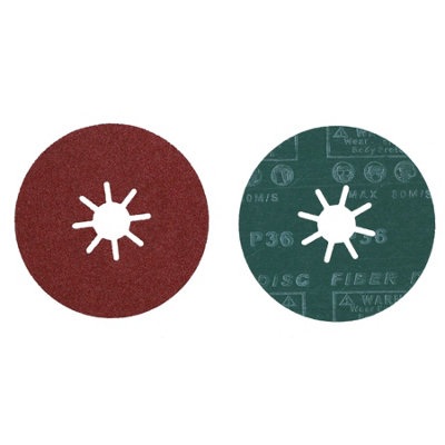 115mm Fibre Coarse 36 Grit Sanding Abrasive Discs For Wood Metal 4-1/2 ...