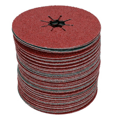 115mm Fibre Coarse 36 Grit Sanding Abrasive Discs For Wood Metal 41/2