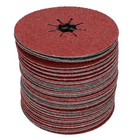 115mm Fibre Coarse 36 Grit Sanding Abrasive Discs For Wood Metal 4-1/2" 50pk