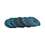 115mm Fibre Zirconium Sanding Discs Mixed Grit For 4-1/2" backing Pads 120pc