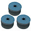 115mm Fibre Zirconium Sanding Discs Mixed Grit For 4-1/2" backing Pads 90pc