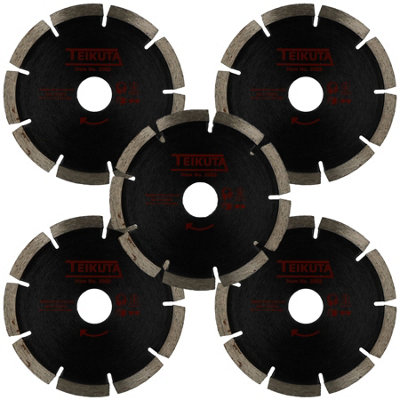 115mm x 8mm Diamond Mortar Raking Disc Pointing Disc Blade Masonry 5pk ...