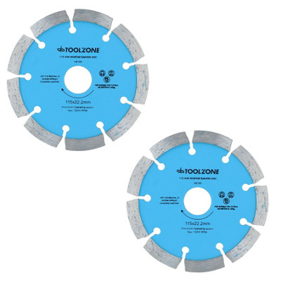 115mm x 8mm Mortar Raking Diamond Pointing Disc Blade Masonry 4-1/2