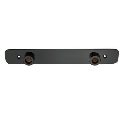 B&Q -  Black Wall Easy Fixing Plate Kit For Bar Shower Valves