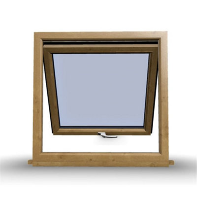1195mm (W) x 1045mm (H) Wooden Stormproof Window - 1 Window (Opening) - Toughened Safety Glass - 7