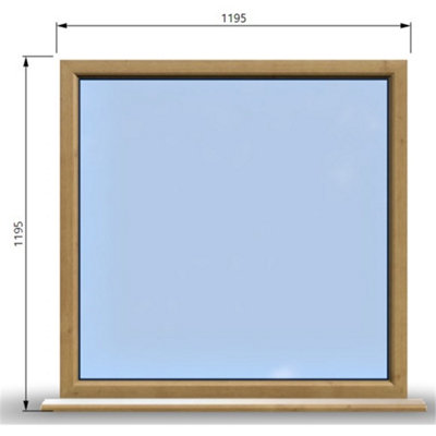 1195mm (W) x 1195mm (H) Wooden Stormproof Window - 1 Window (NON ...