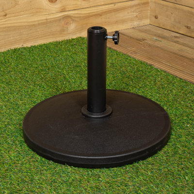 11kg Black Heavy Duty Round Garden Patio Parasol Umbrella Base
