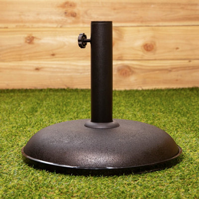 11kg Black Heavy Duty Round Garden Patio Parasol Umbrella Base