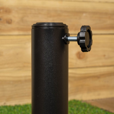 11kg Black Heavy Duty Round Garden Patio Parasol Umbrella Base