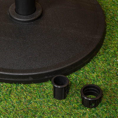 11kg Black Heavy Duty Round Garden Patio Parasol Umbrella Base - 4