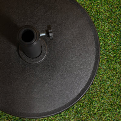 11kg Black Heavy Duty Round Garden Patio Parasol Umbrella Base - 5