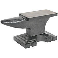 11kg Cast Iron Anvil - Single Bick - 170 x 90mm Working Surface - Bench Mounted