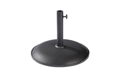 11kg Concrete MRB504MAL Black Free Standing Umbrella Base with 48mm Tube with Adapters