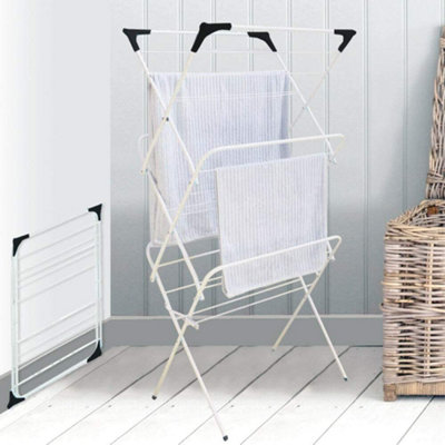 11m 3 Tier Clothes Towel Airer Laundry Dryer Concertina Indoor Outdoor