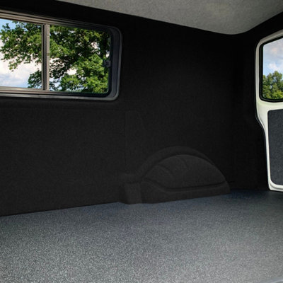 11m2 Van Carpet Lining 4 Way Stretch - Black - 4