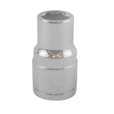 11mm 1/2" Drive Shallow Metric Socket Single Hex / 6 sided Bergen