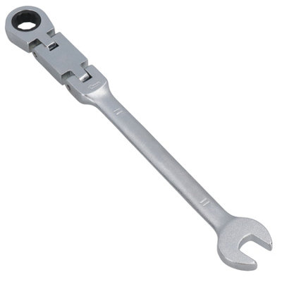 11mm Metric Double Jointed Flexi Ratchet Combination Spanner Wrench 72 Teeth