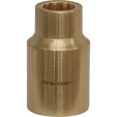 11mm Non-Sparking WallDrive Socket - Durable Beryllium Copper Construction for Safe Use