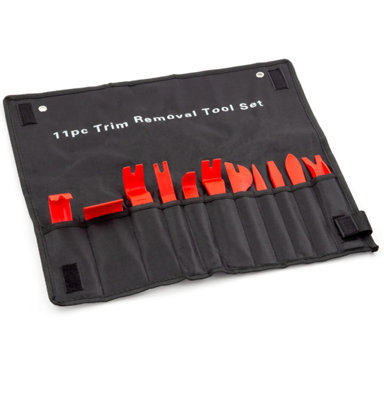 11Pc Car Trim Door Panel Removal Tool Molding Set Kit Pouch Pry Interior Van DIY