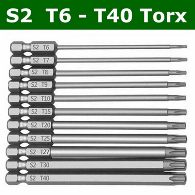 11pc Long Reach Torx Star Hex Security Bit Set Tamper Proof Screwdriver