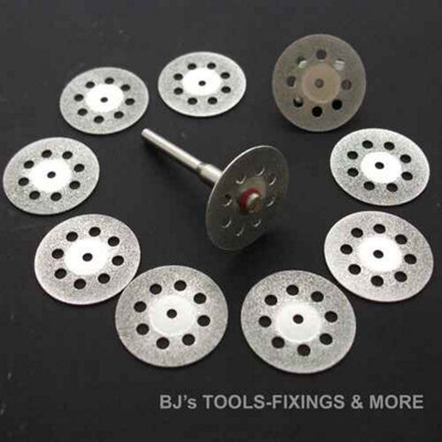 11PCS VENTED DIAMOND CUTTING DISCS KIT FOR ROTARY TOOLS