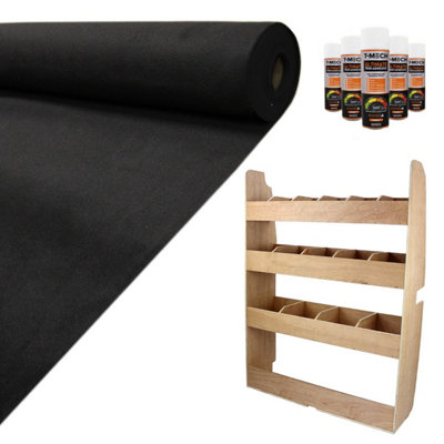11sqm Black Van Lining