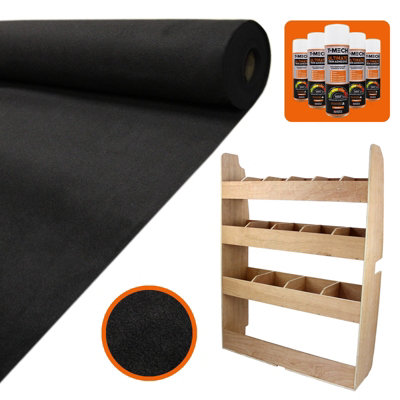 11sqm Black Van Lining