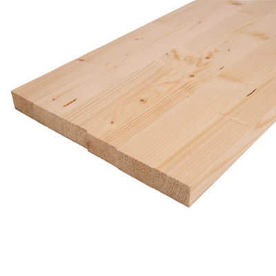 11x1 Inch Spruce Planed Timber (L)900mm (W)269 (H)21mm Pack of 2