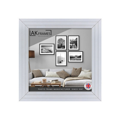11x11 White Modern Step Picture Frame - Perfect For Posters, Photos And ...