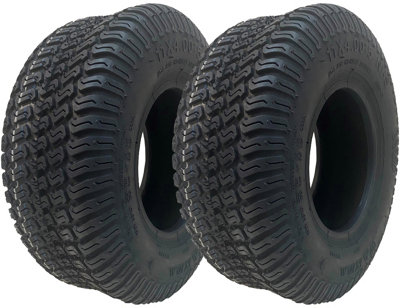 11x4.00-5 Lawnmower Grass Multi Turf Tyres 4ply Tubeless Wanda P332 (Set of 2)