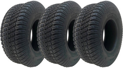 11x4.00-5 Lawnmower Grass Multi Turf Tyres 4ply Tubeless Wanda P332 (Set of 3)