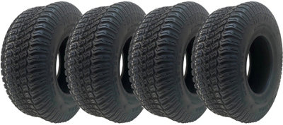 11x4.00-5 Lawnmower Grass Multi Turf Tyres 4ply Tubeless Wanda P332 (Set of 4)