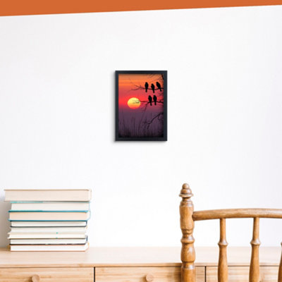 11x9 Black Modern Step Picture Frame - Perfect For Posters, Photos And ...