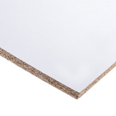 12" - 15MM White Melamine Chipboard Conti Board Sheets 1.2 Meters
