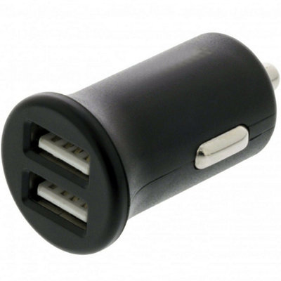 12 24V Cigarette Lighter to 2 Dual USB Socket In Car Phone Charger Power Adapter