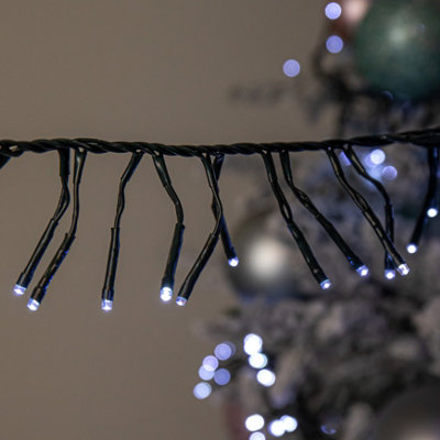 12.4m 960 LED Christmas Cluster Multi-Action String Lights with Timer ...