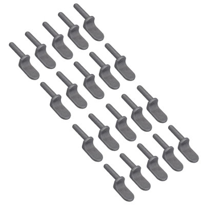 12.5mm Weld On Gudgeon Tailboard Hinge Pin for Trucks Trailers Self Colour 20pc