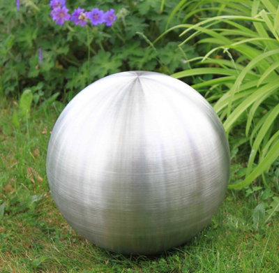 12.6cm Brushed Stainless Steel Gazing Globe Sphere