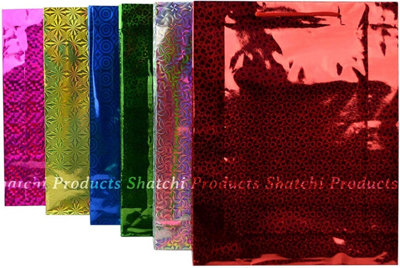 12 Assorted Colours Holographic Gift Bags Small Size Christmas Birthday Wedding Favour Present Bags All Occasions - 6